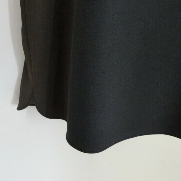 NWT VICTORIA BECKHAM Black Moss Green Printed Silk Crepe Long Sleeve Dress 42/6 - Picture 5 of 9